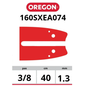 160SXEA074 Guide de chaîne Advance Cut™